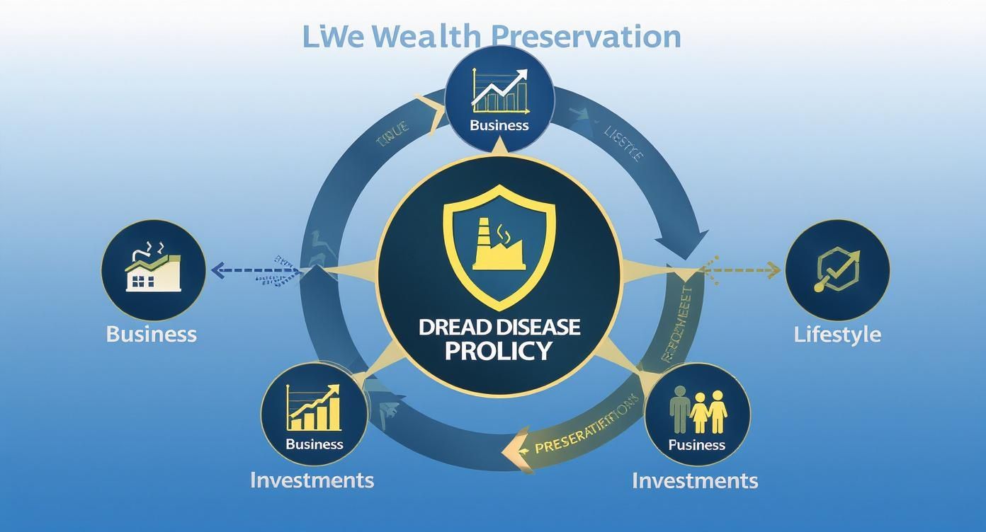 Infographic about dread disease policies