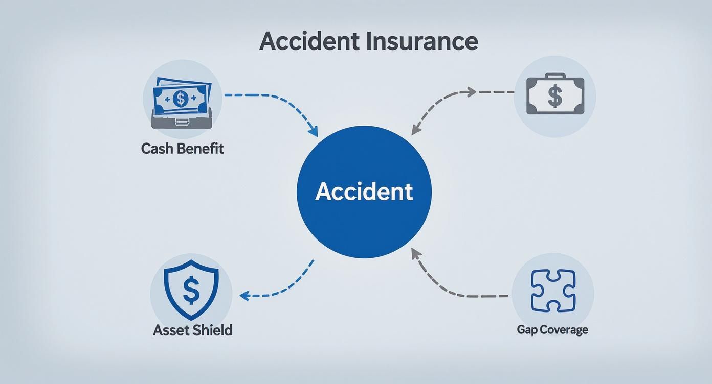 Infographic about accident and health insurance
