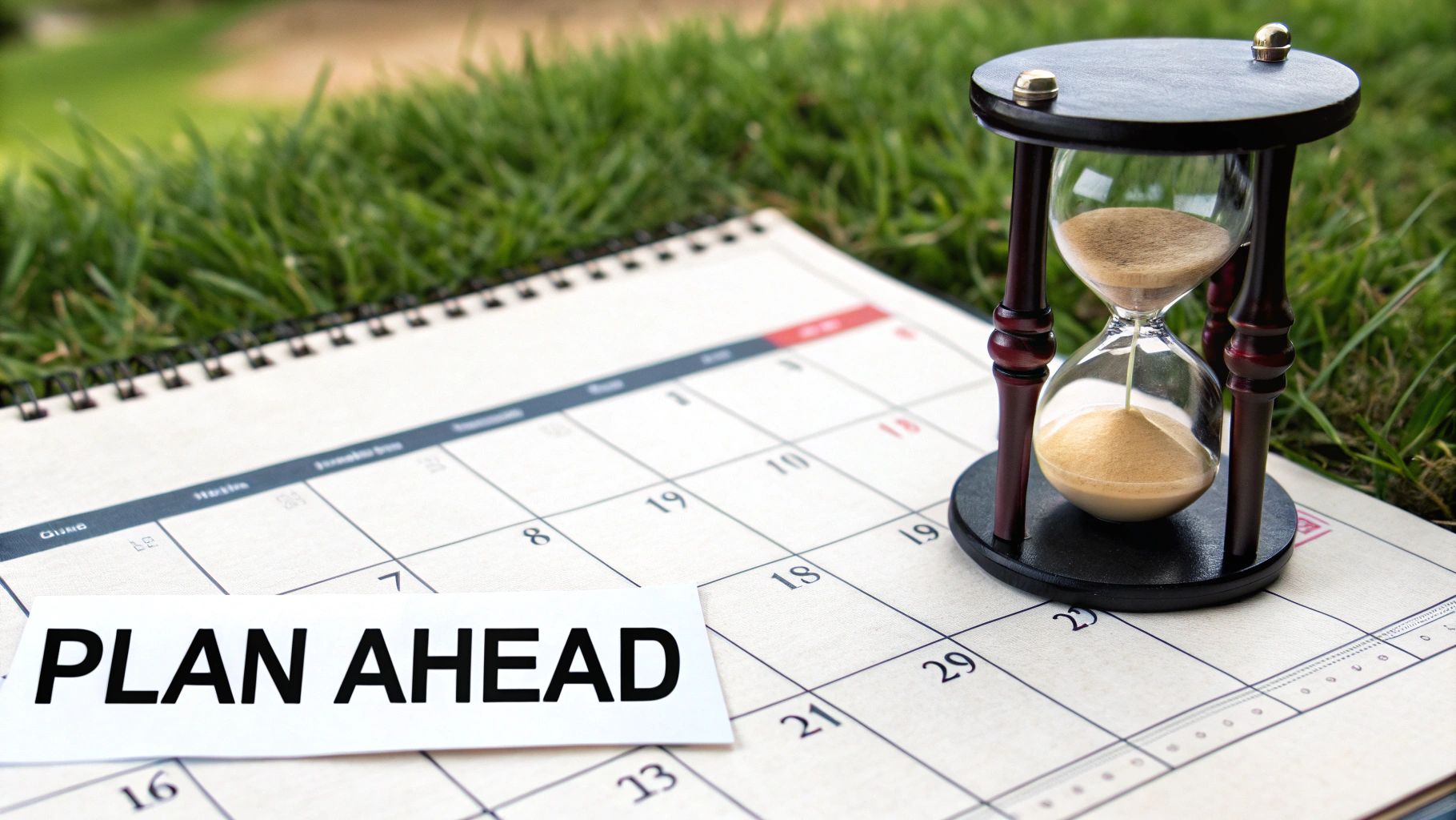 A calendar with specific dates circled, symbolizing the importance of planning ahead for maternity insurance.