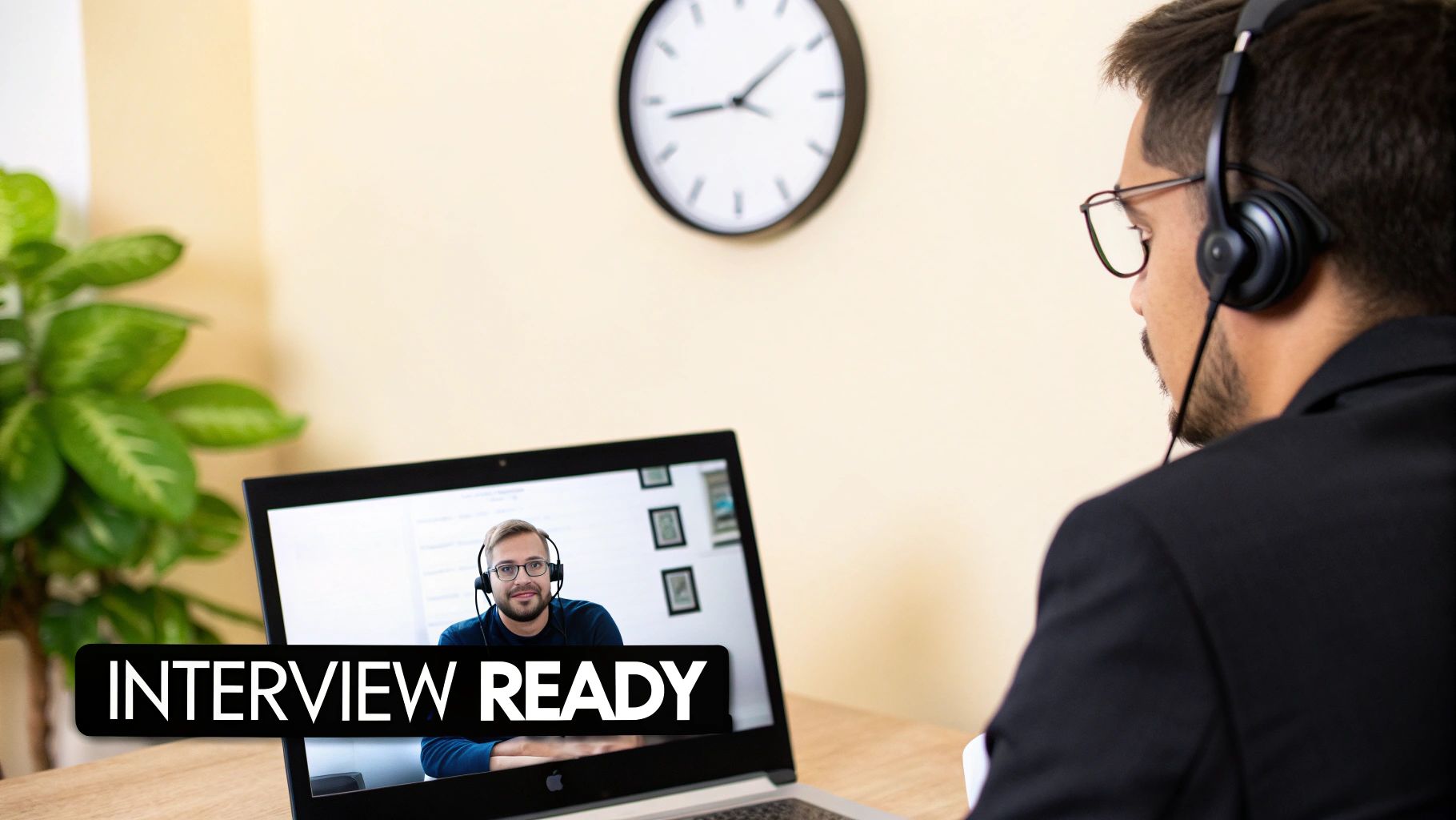Two people in a professional setting shaking hands across a desk.