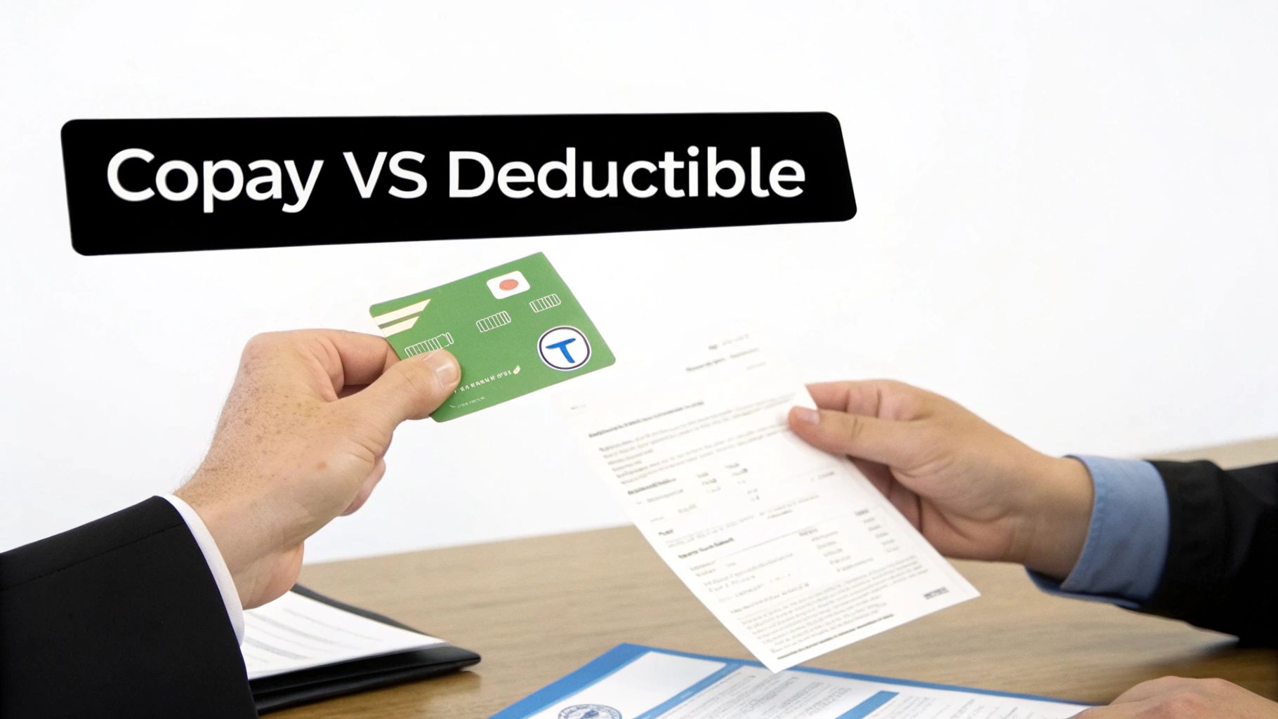 Airport analogy of copay and deductible