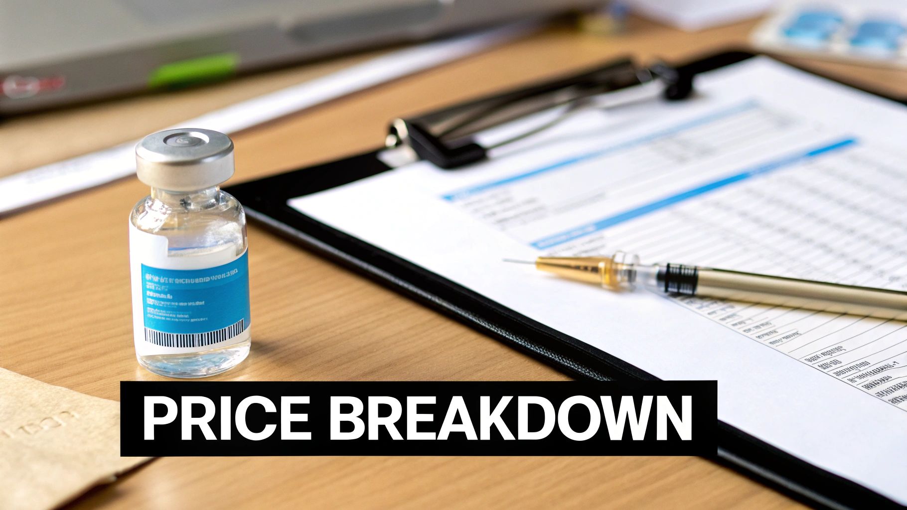 A healthcare professional prepares a vaccine dose with precision, symbolizing the multiple components of the total vaccination cost.