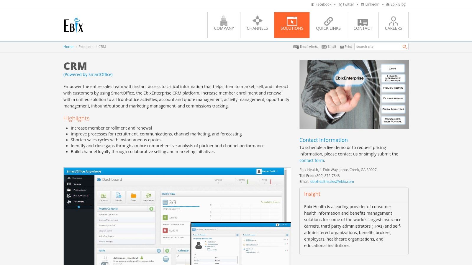 Ebix SmartOffice (Ebix CRM)