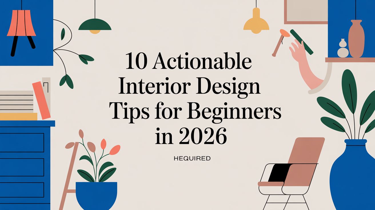 10 Actionable Interior Design Tips for Beginners in 2026