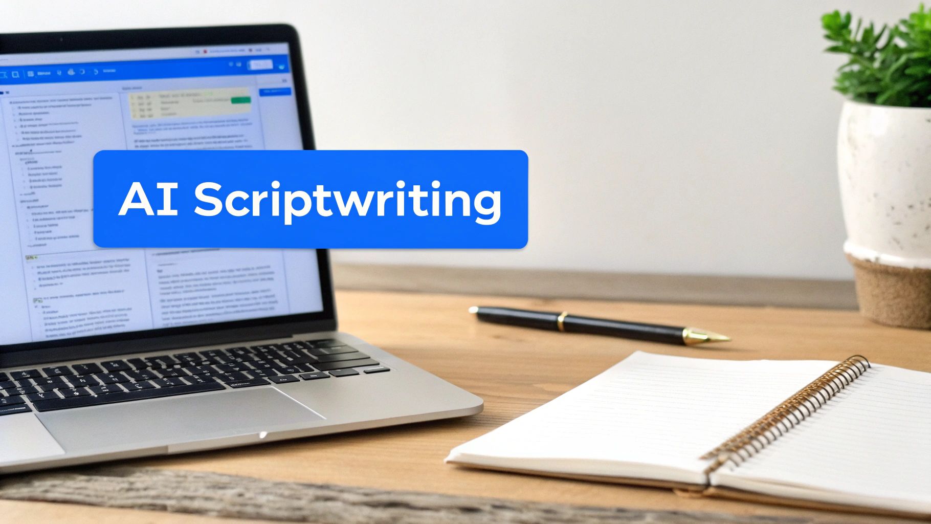 AI generating a video from a script prompt