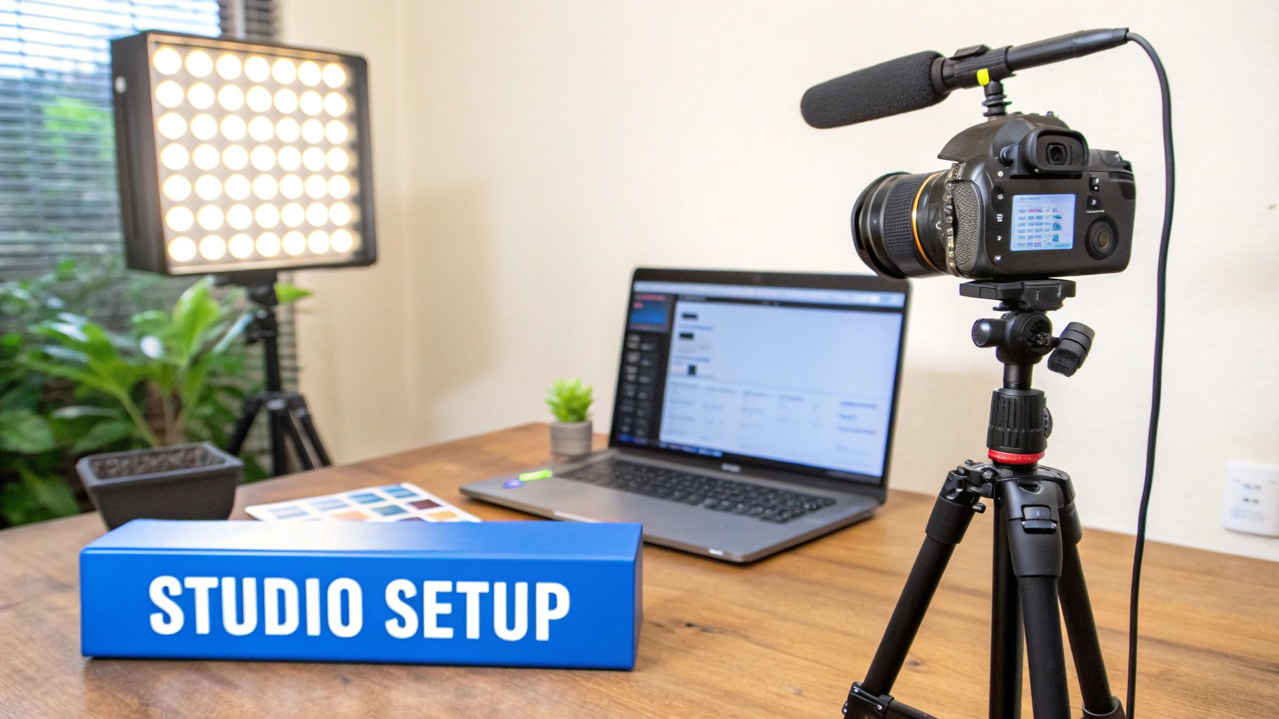Editing interface with color correction and timeline controls