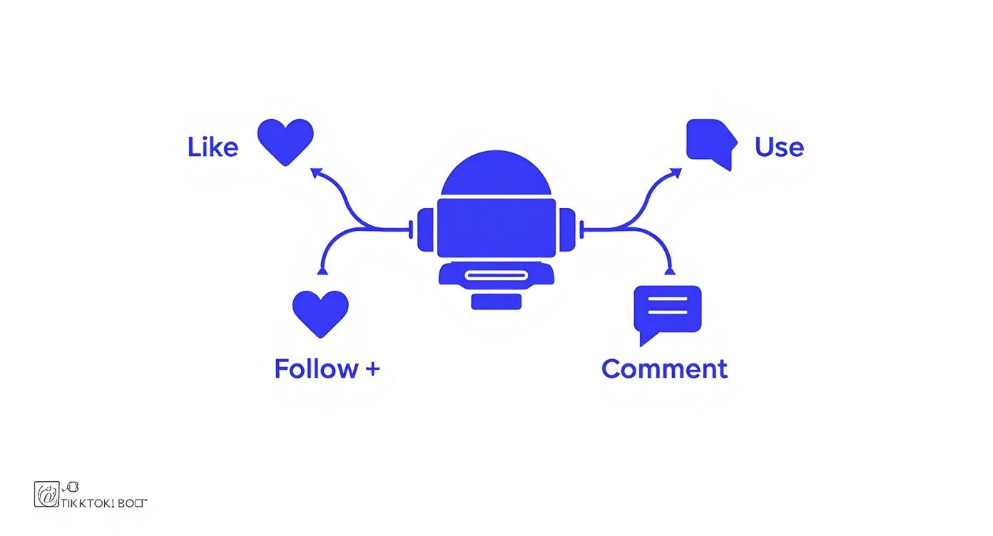 Infographic about tiktok automation bot