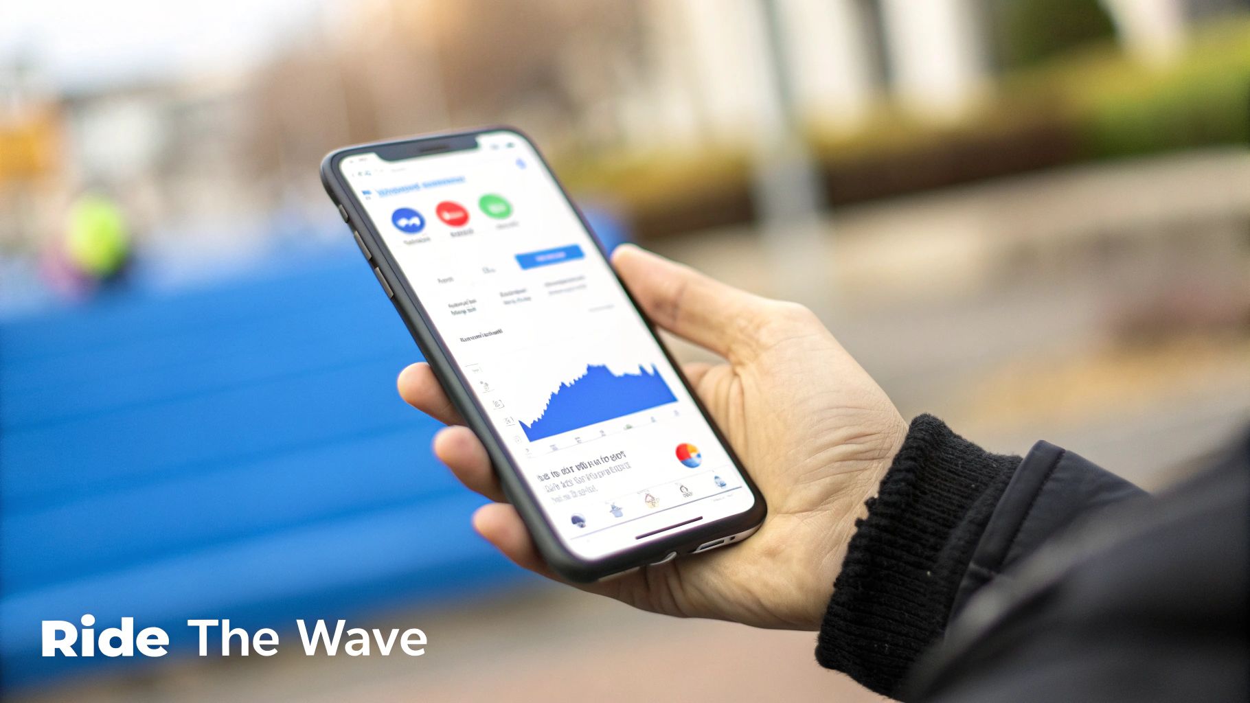 A person looking at YouTube analytics on a screen, with graphs showing a sudden spike in views and engagement.