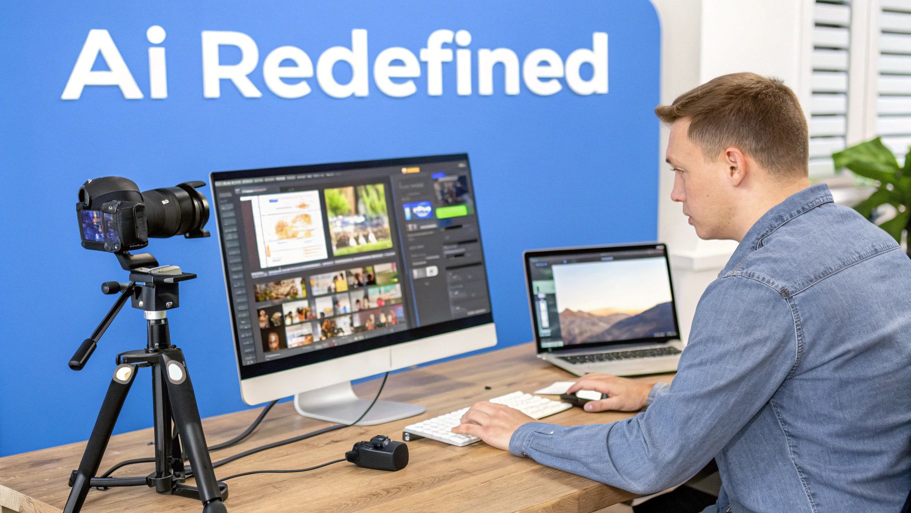 An abstract image representing the intersection of artificial intelligence and social media networks