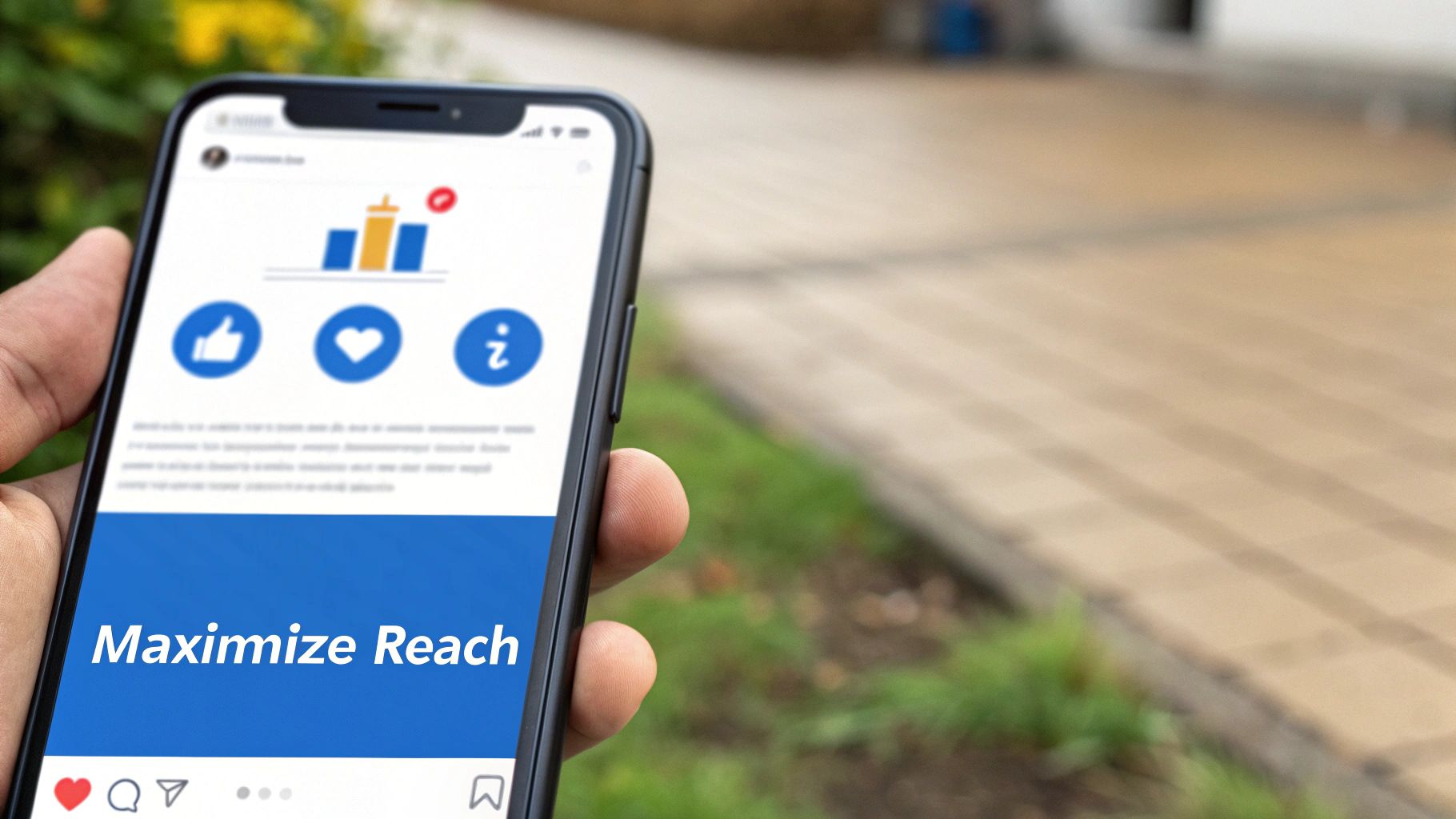 A magnifying glass hovering over a smartphone screen displaying a YouTube Short, symbolizing discovery and optimization.