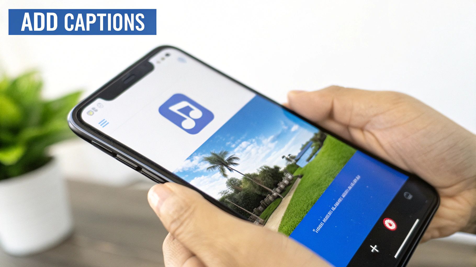 Person editing a video on a laptop for Instagram