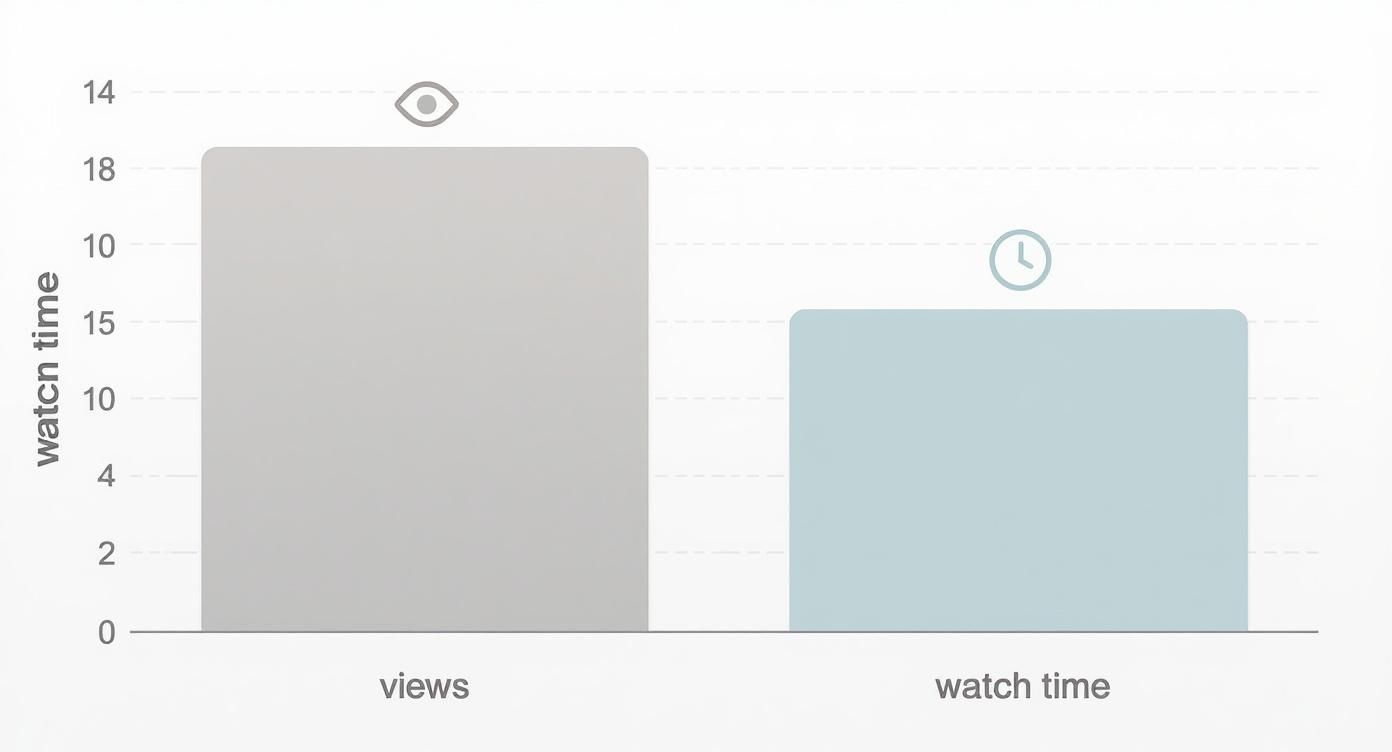 Infographic about ideal youtube video length