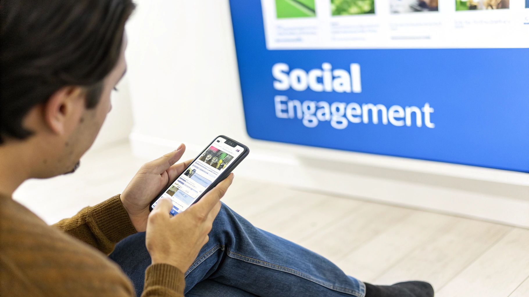 Stylized image showing the ShortsNinja interface and various social media icons like TikTok and YouTube