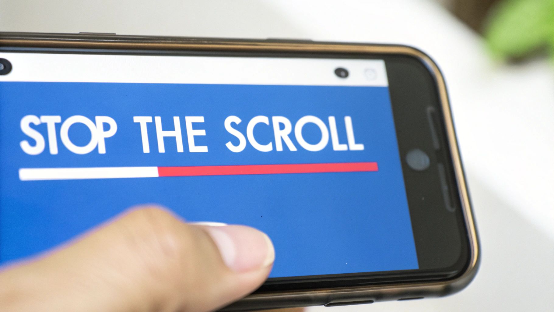 A hand holding a smartphone displaying a YouTube Short with dynamic captions and colorful visuals.