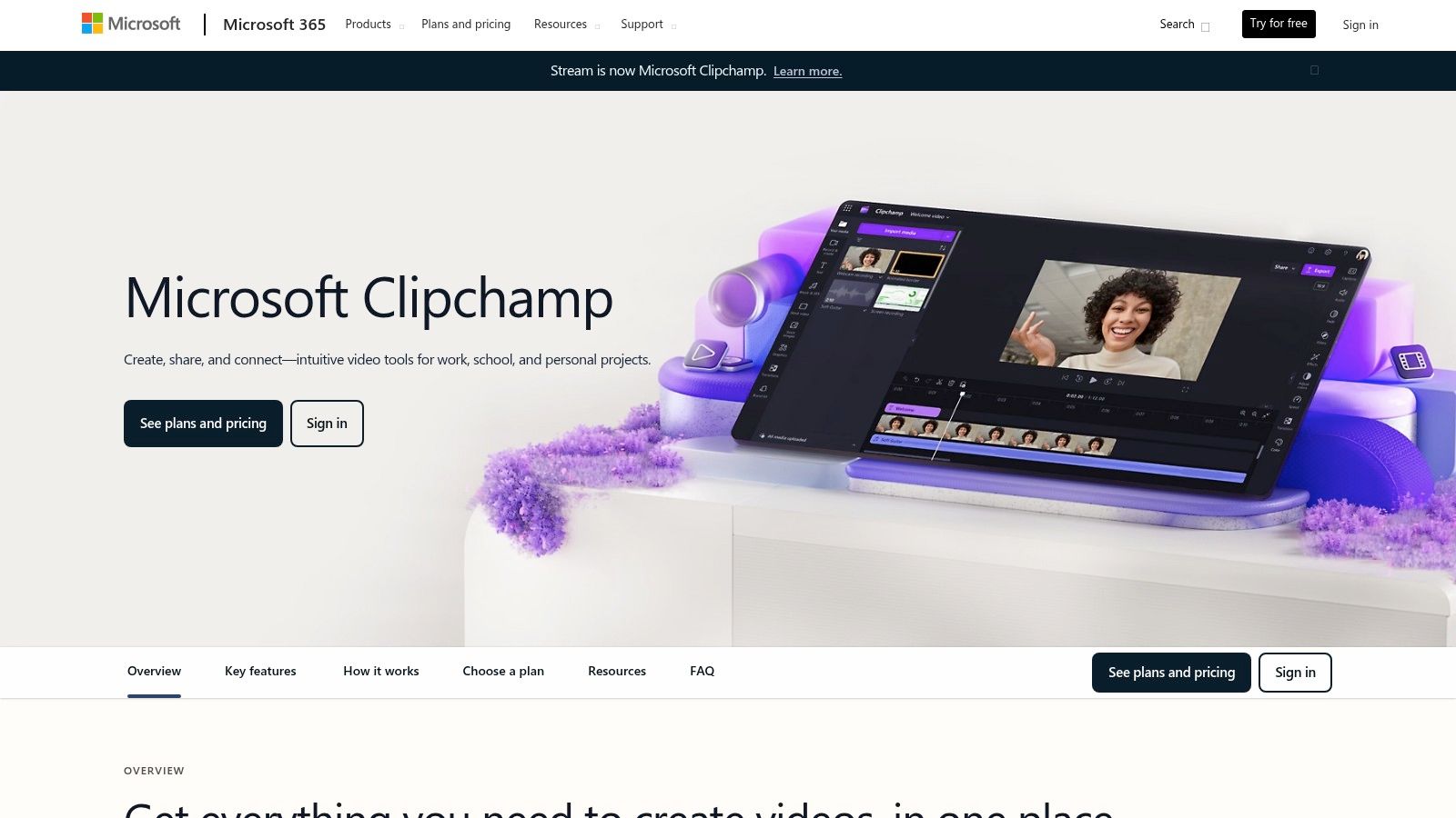 Microsoft Clipchamp