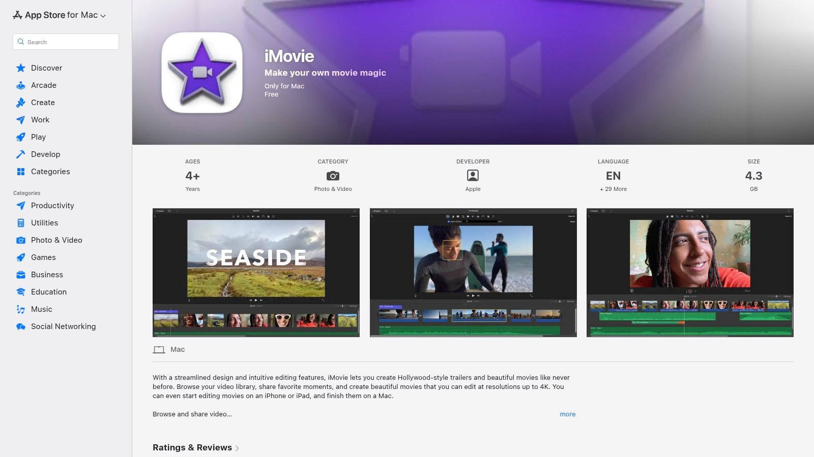 Apple iMovie