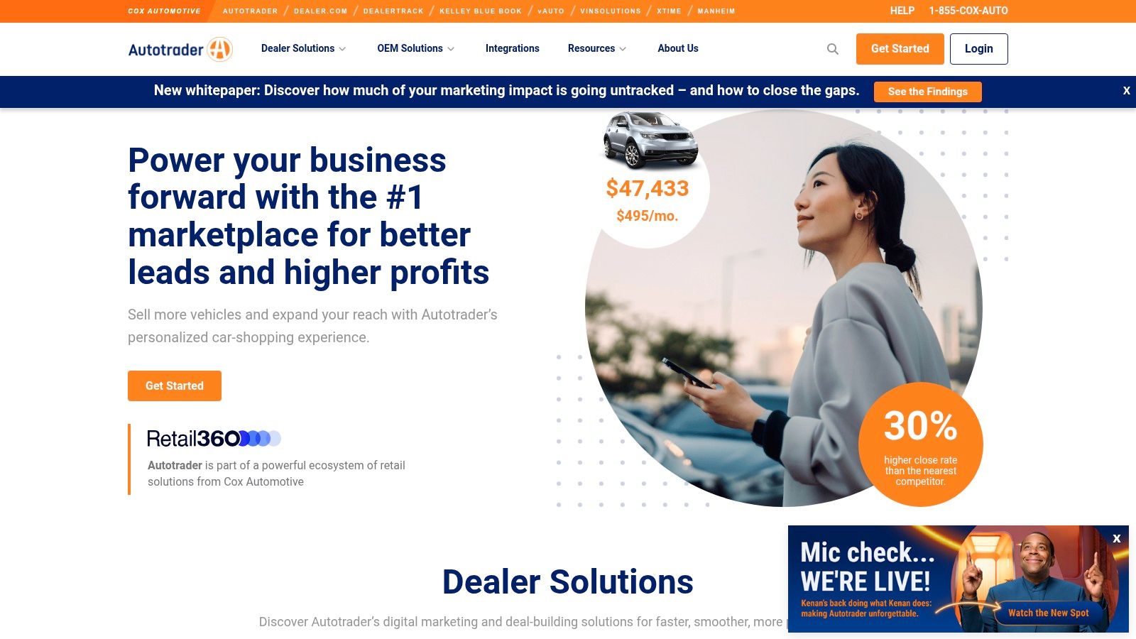 Autotrader (with Kelley Blue Book) – Dealer Advertising Solutions (Cox Automotive)