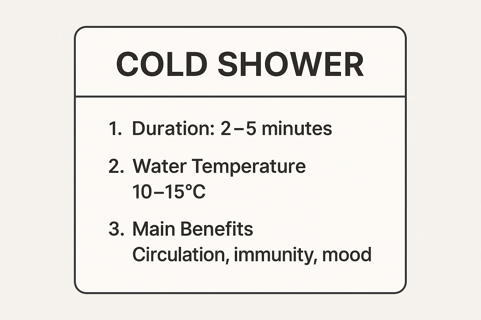 A person taking a refreshing cold shower.
