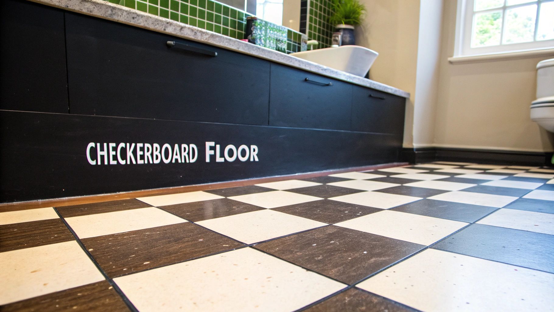 Classic Chess Board Tile Pattern