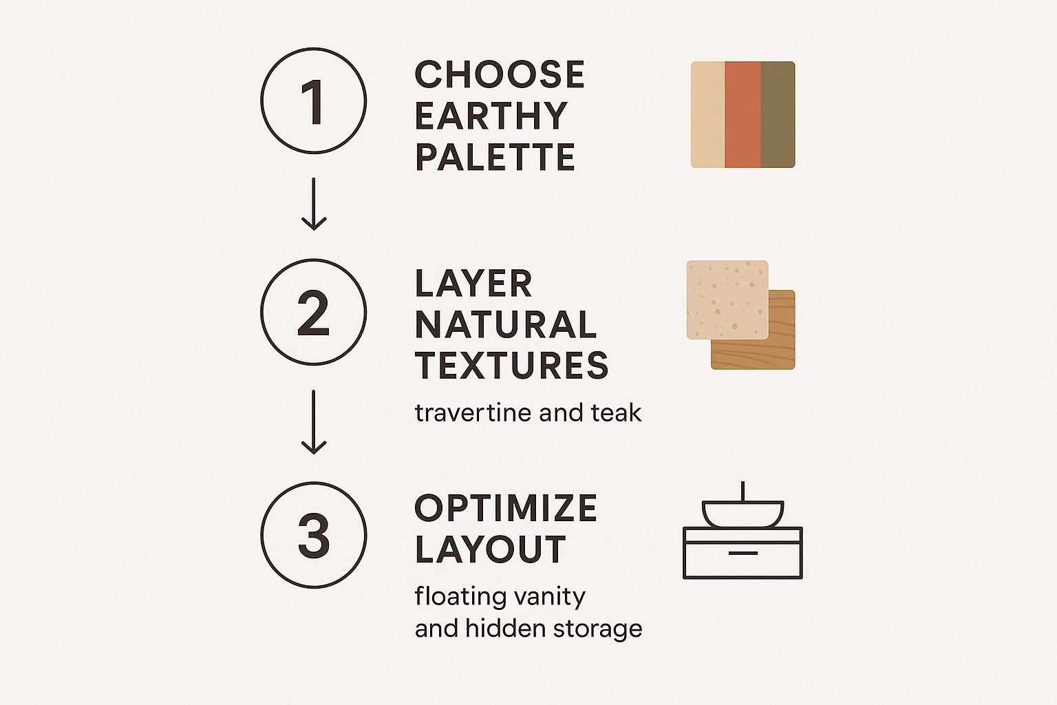 Infographic about spa bathrooms