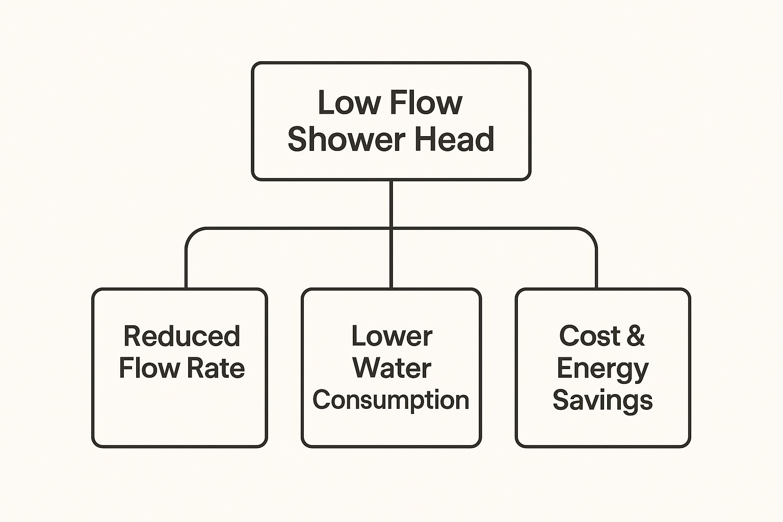Infographic about low flow shower head