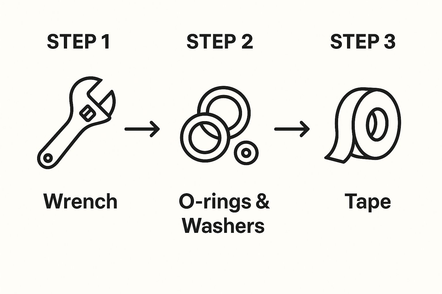 A diagram showing the internal components of a shower faucet, including the cartridge, O-rings, and valve body.