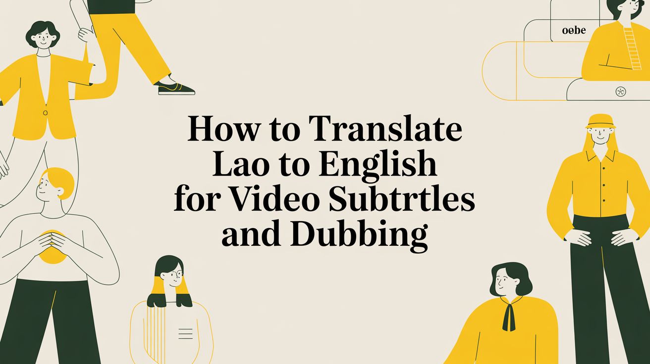 How to Translate Lao to English for Video Subtitles and Dubbing