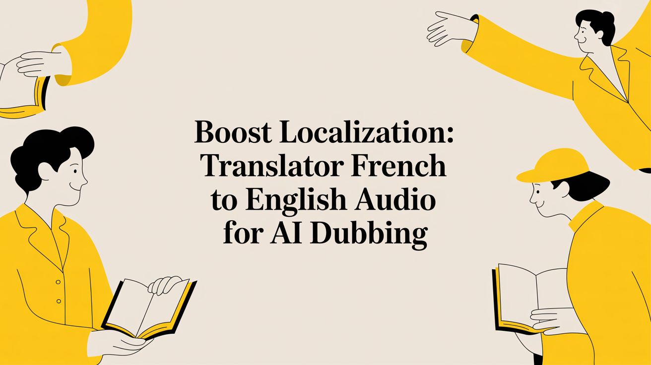Boost Localization: translator french to english audio for AI Dubbing