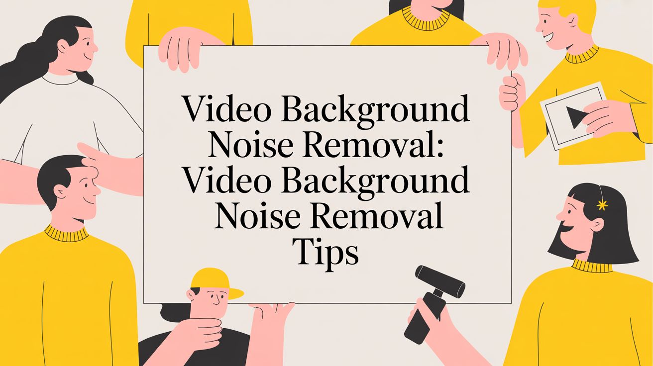 Video Background Noise Removal: A Pro's Guide to Crystal-Clear Audio