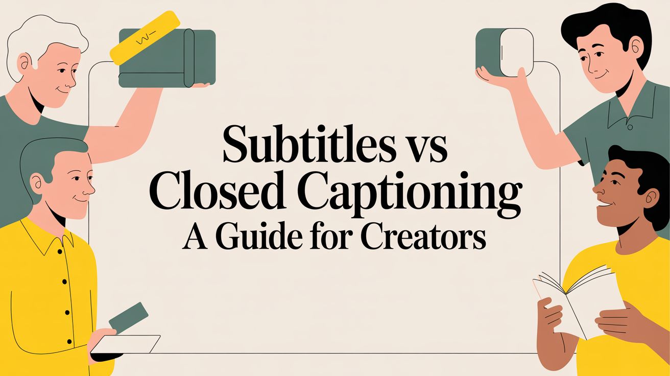 Subtitles vs Closed Captioning A Guide for Creators
