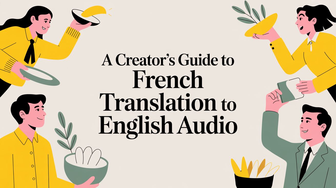 A Creator's Guide to French Translation to English Audio