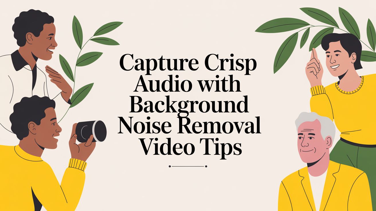 Capture Crisp Audio with background noise removal video Tips