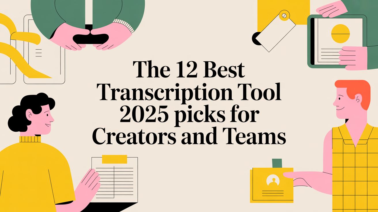 The 12 Best Transcription Tool 2025 Picks for Creators and Teams