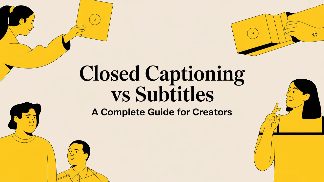 Closed Captioning vs Subtitles A Complete Guide for Creators