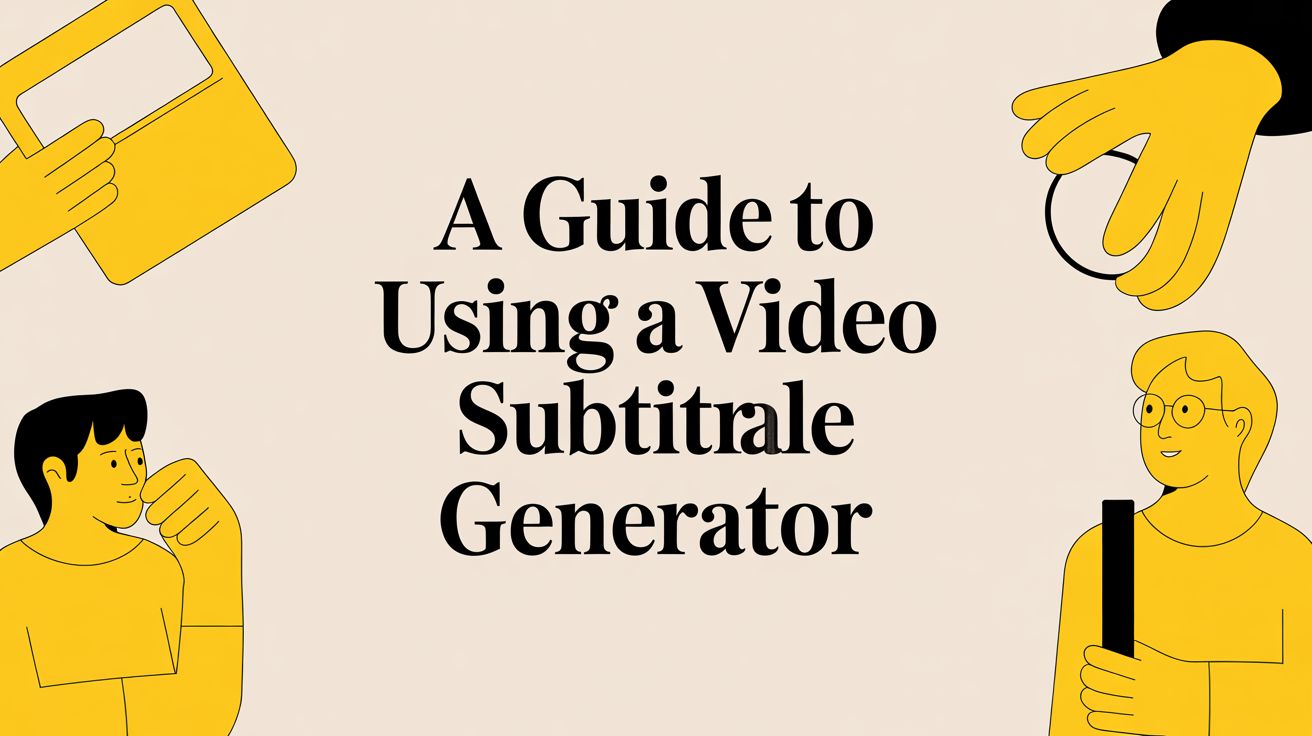 A Guide to Using a Video Subtitle Generator