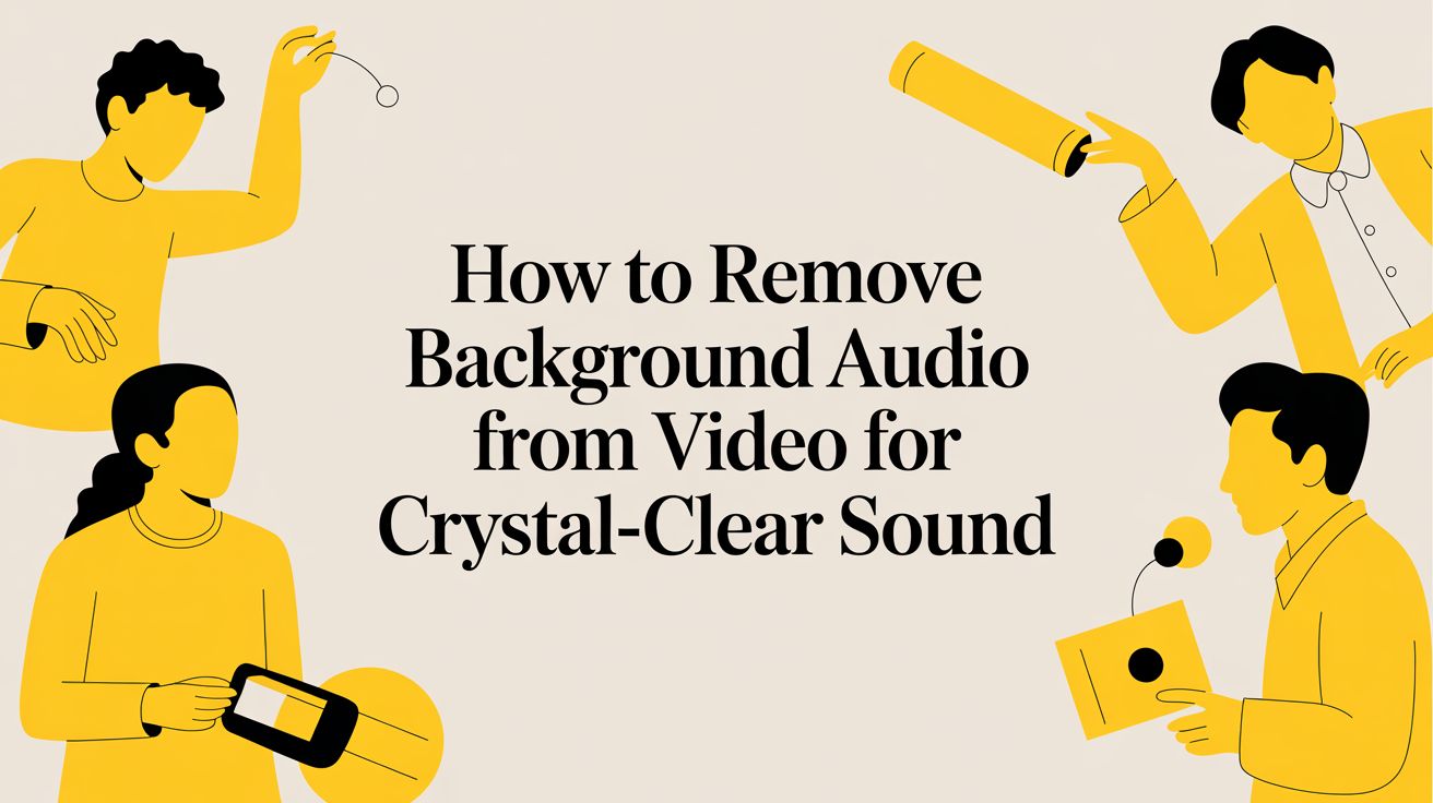 How to Remove Background Audio from Video for Crystal-Clear Sound