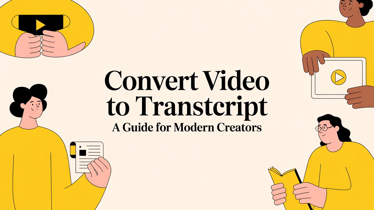 Convert Video To Transcript A Guide For Modern Creators