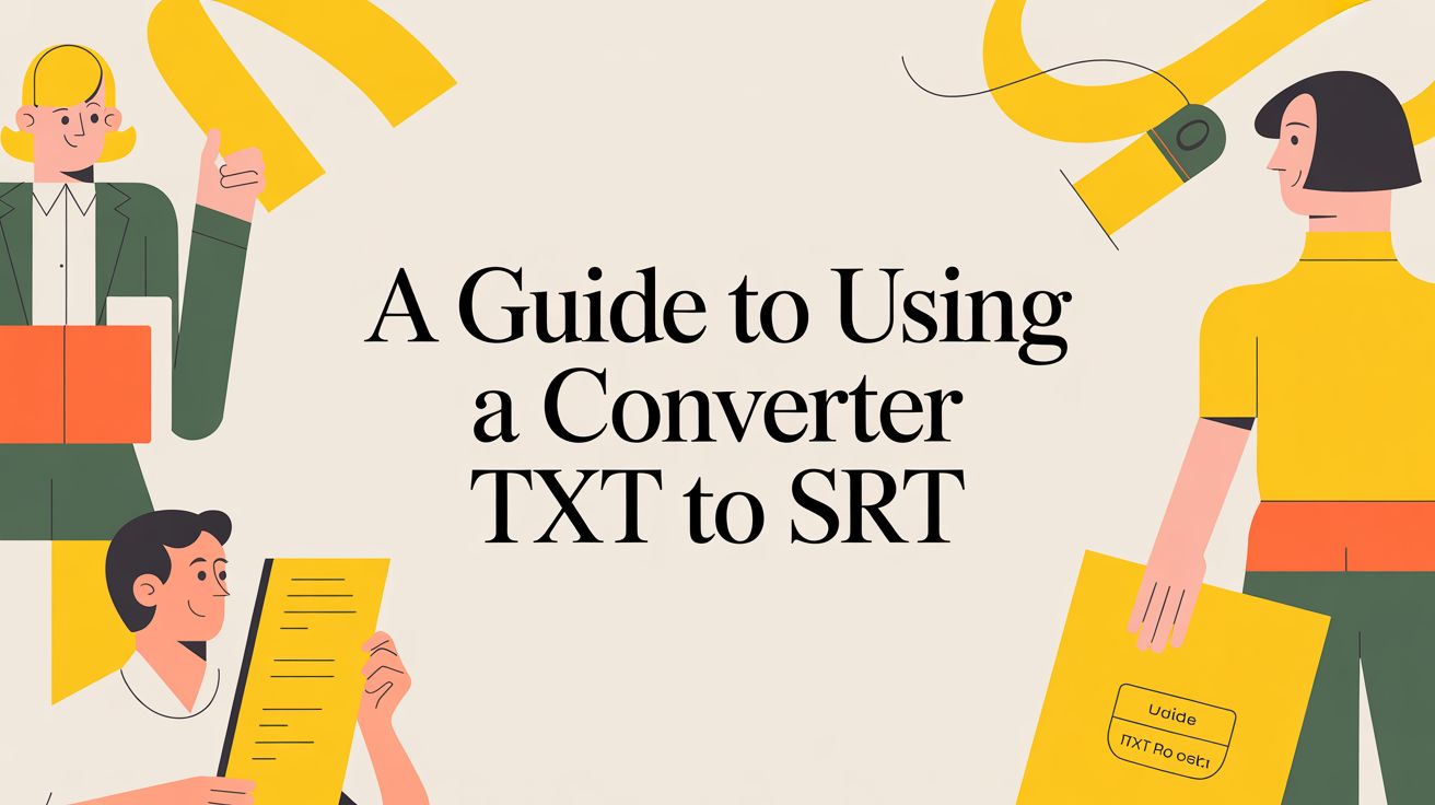 A Guide to Using a Converter TXT to SRT