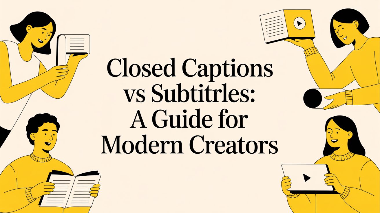 Closed Captions vs Subtitles: A Guide for Modern Creators