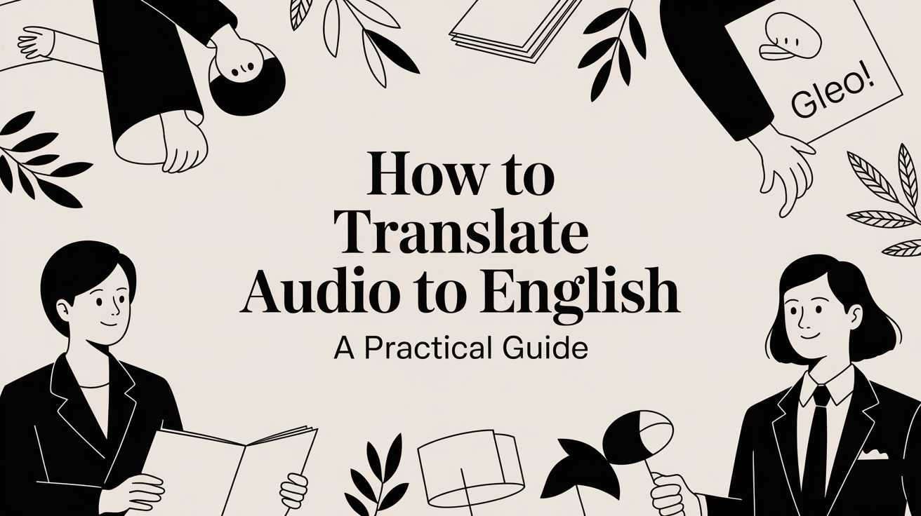 How to Translate Audio to English A Practical Guide