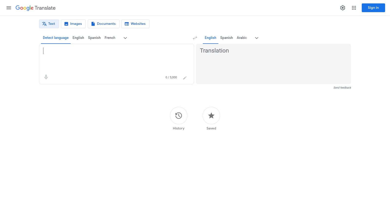 Google Translate (web + mobile)