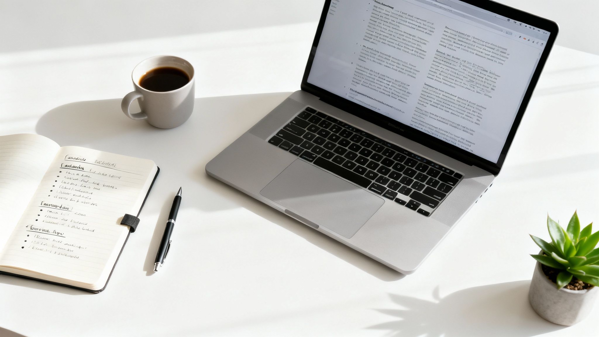 A person working on SEO optimization on a laptop, with charts and graphs in the background