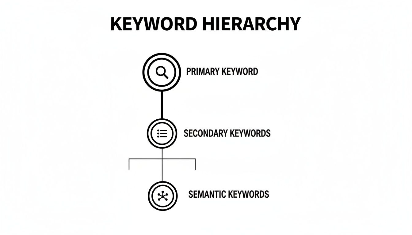 Screenshot from https://example.com/keyword-mapping-tool