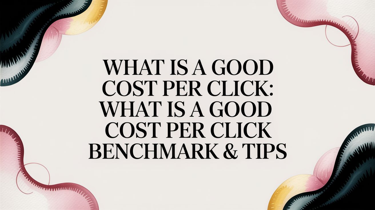 Were Good Click What Is a Good Cost Per Click: what is a good cost per click Benchmark ...