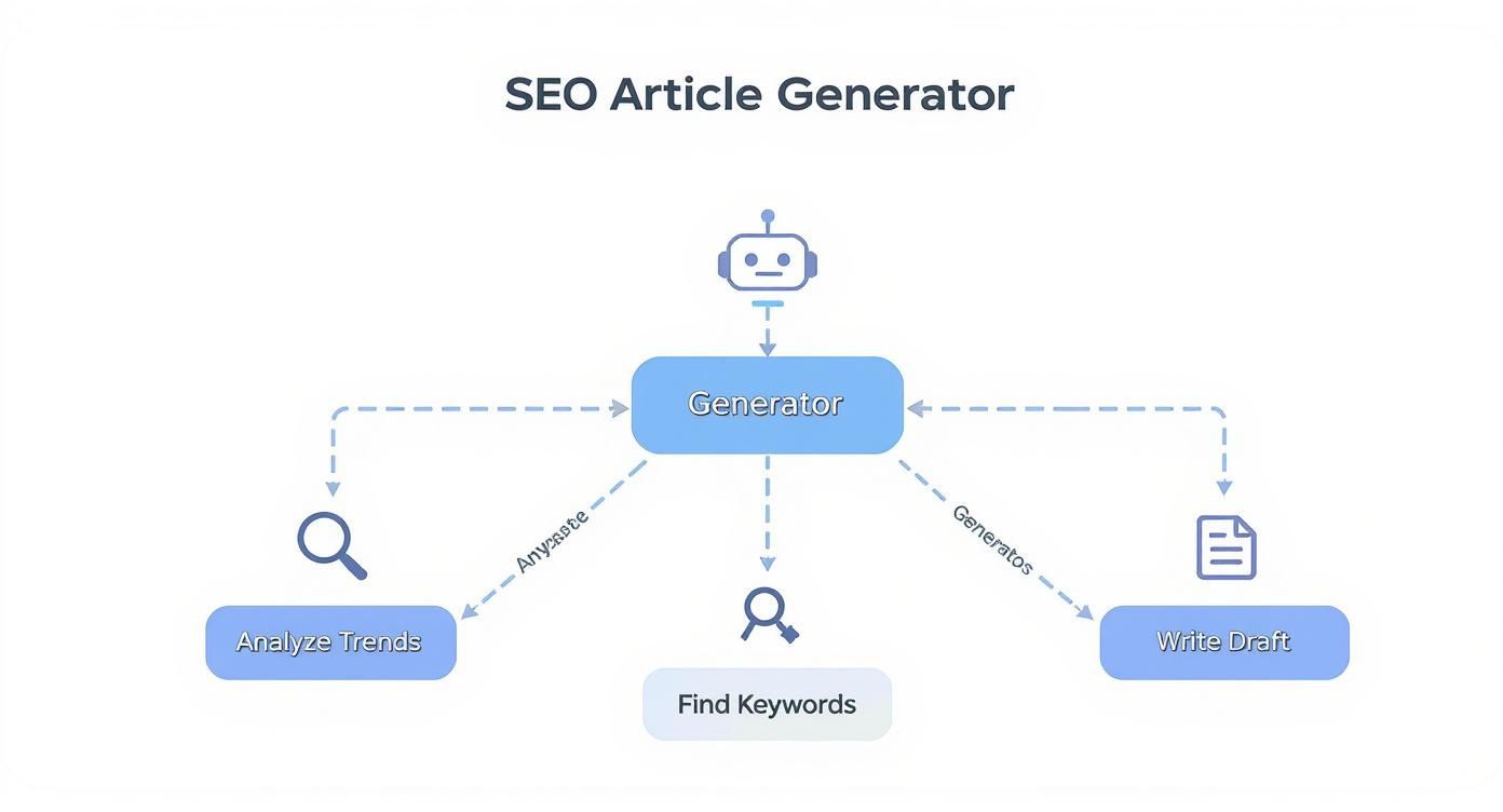 Infographic about seo article generator