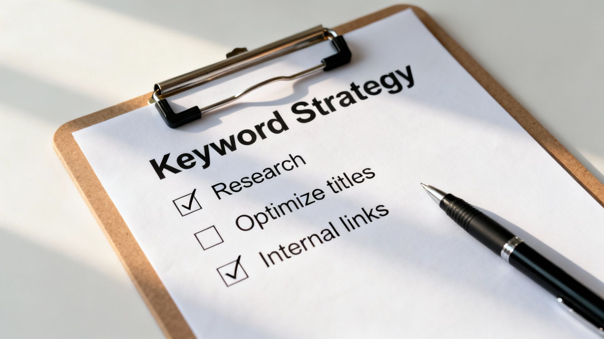 Keyword strategy roadmap