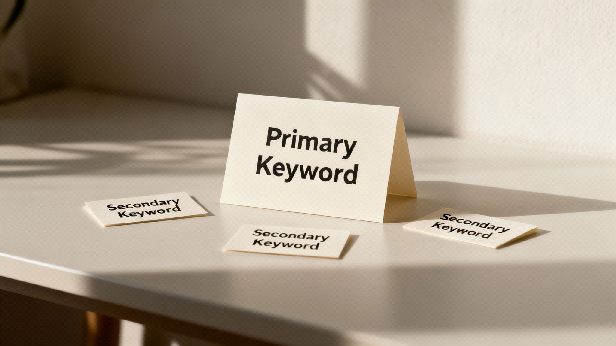 A person tending to a garden, symbolizing the cultivation of primary and secondary keywords for SEO growth.