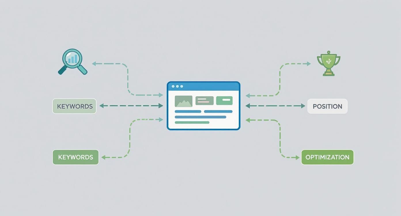 Infographic about what is rank tracking