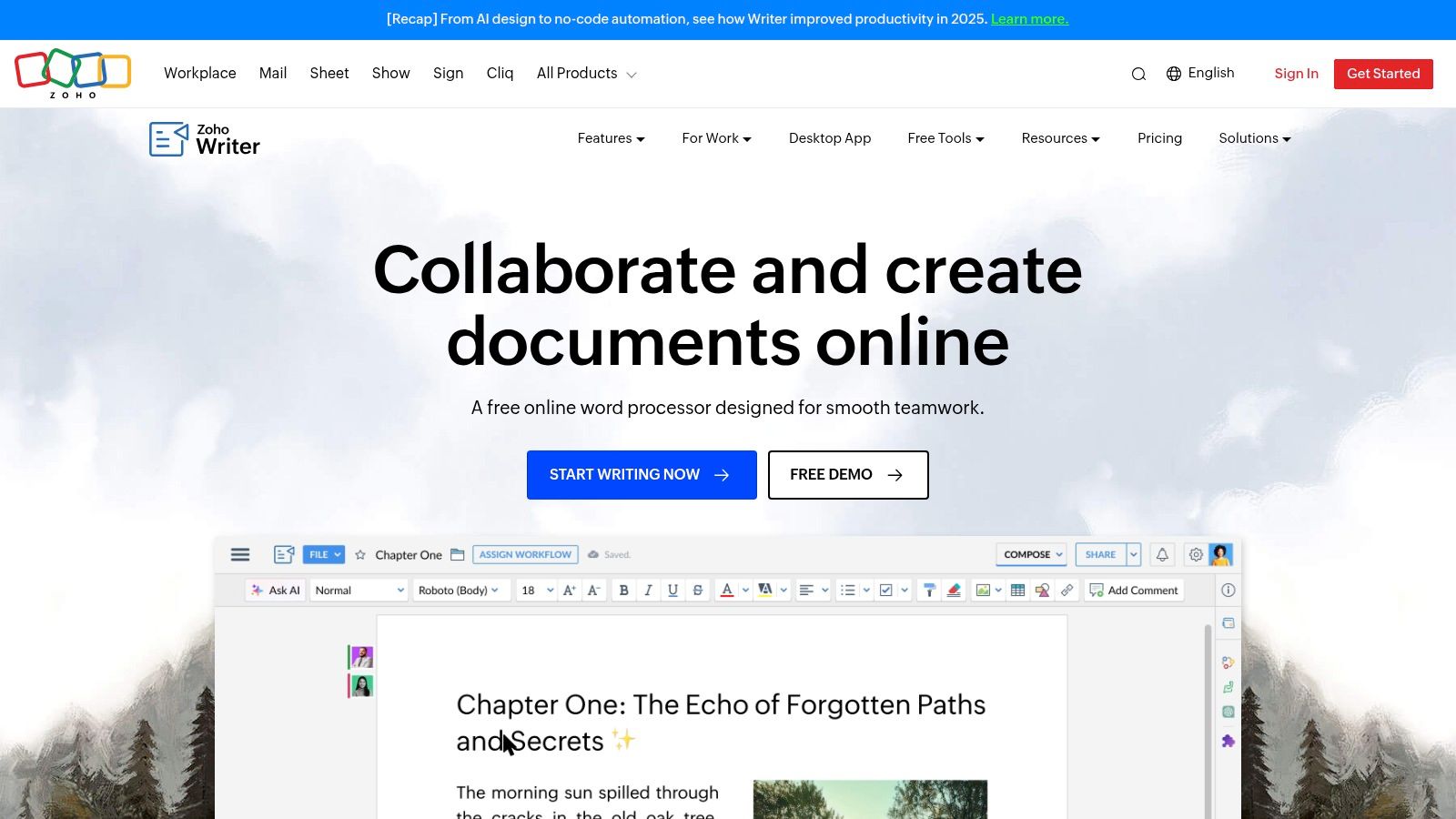 Zoho Writer