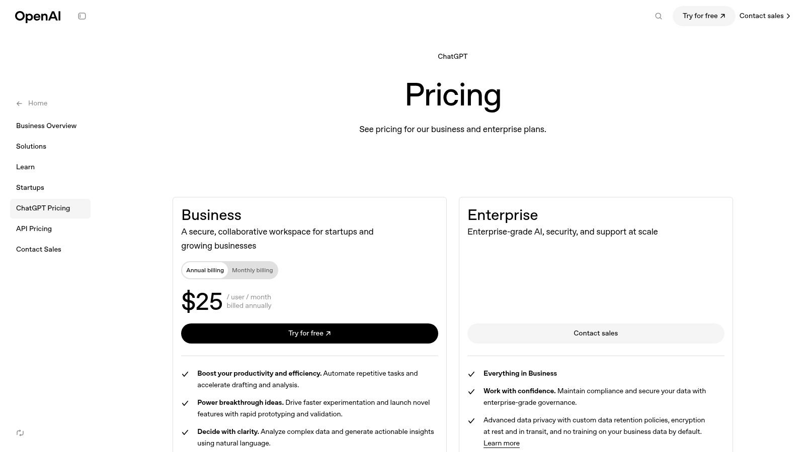 OpenAI — ChatGPT for work